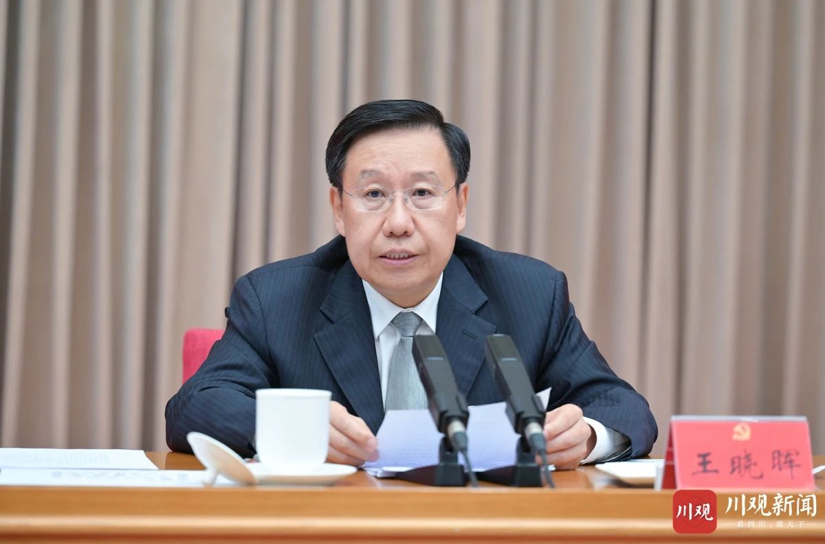 省委书记王晓晖作了讲话。川观新闻记者 欧阳杰 摄.jpg